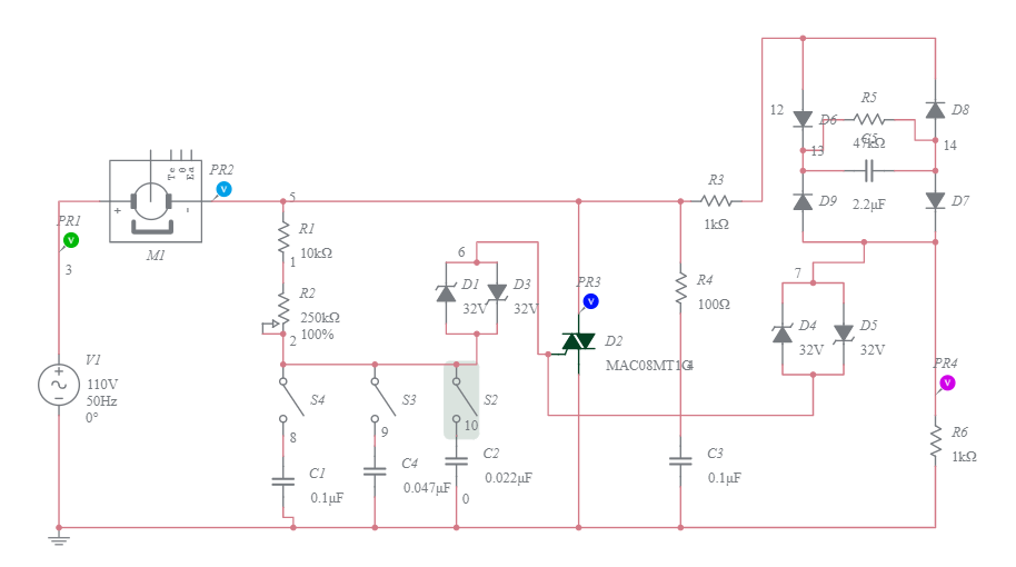 DANDY TRIAC DIAC KONTROL STARTING MOTOR - Multisim Live