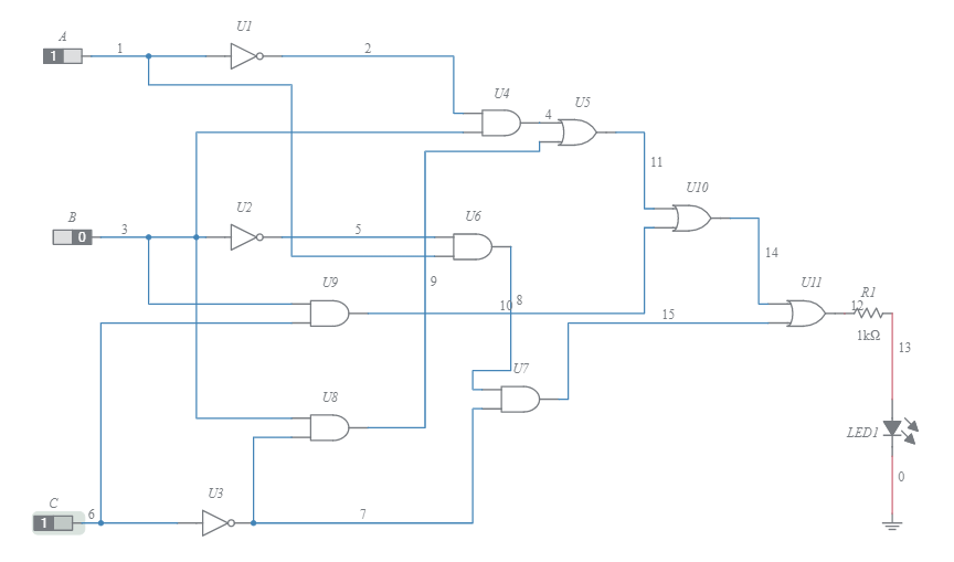 Boolean Expression 2 - Multisim Live