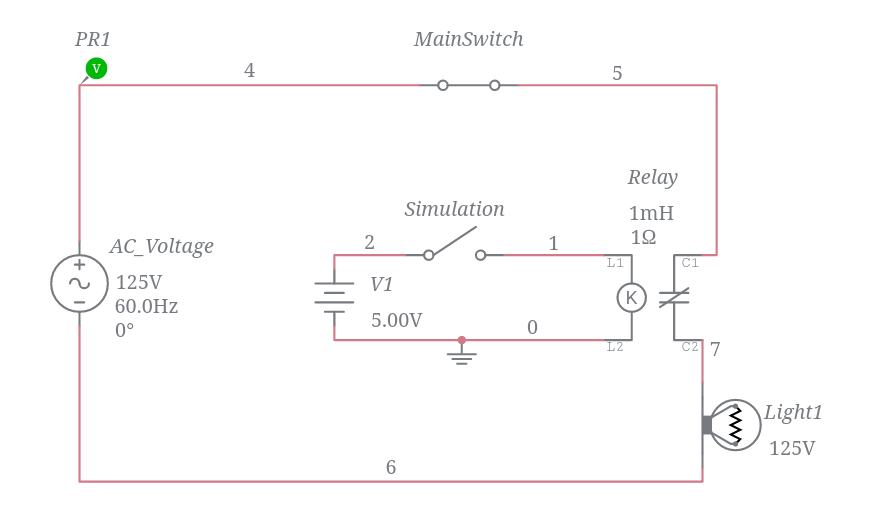 Switch and relay (1) - Multisim Live