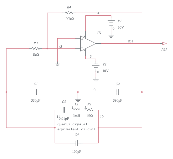 Colpitts Crystal Oscillator -kr1z - Multisim Live