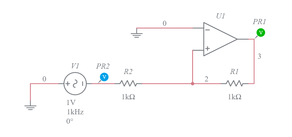 Non Inverting Schmitt Trigger Multisim Live 1558