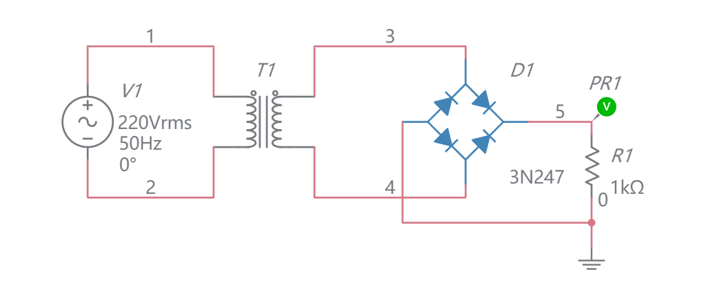 Bridge Rectifier Multisim Live 3339