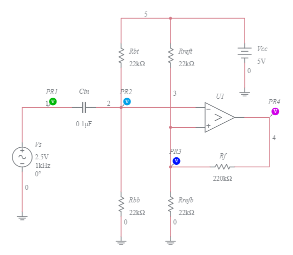 Comparator (Inverting, With Hysteresis) AC-Coupled Sine To Square Wave ...