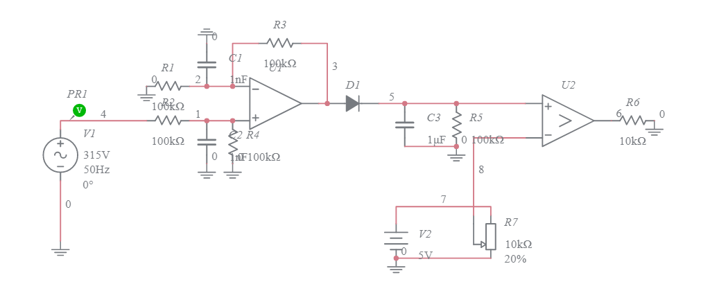 comparator circuit! - Multisim Live