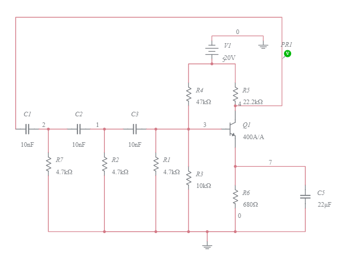 Rc Phase Shift Oscillator Multisim Live