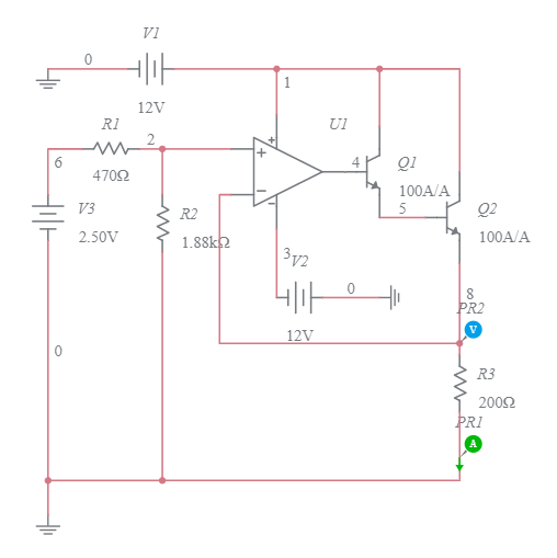 5 terminal op-amp - Multisim Live