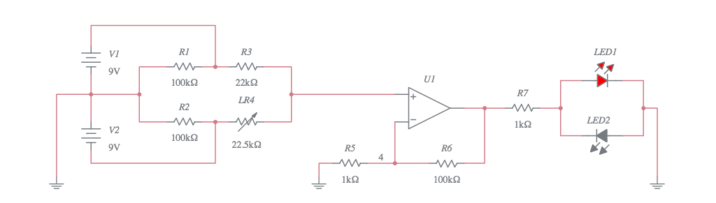 Op-amp Light Sensor - Multisim Live