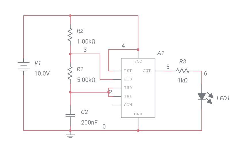 555 clock generator - Multisim Live