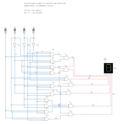 Bcd To 7 Segment Decoder Multisim Live