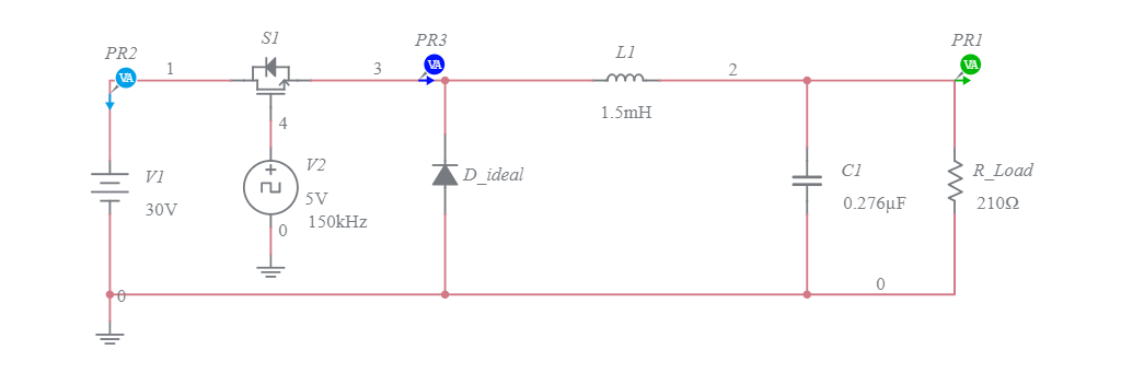 Simple Buck Converter - Multisim Live