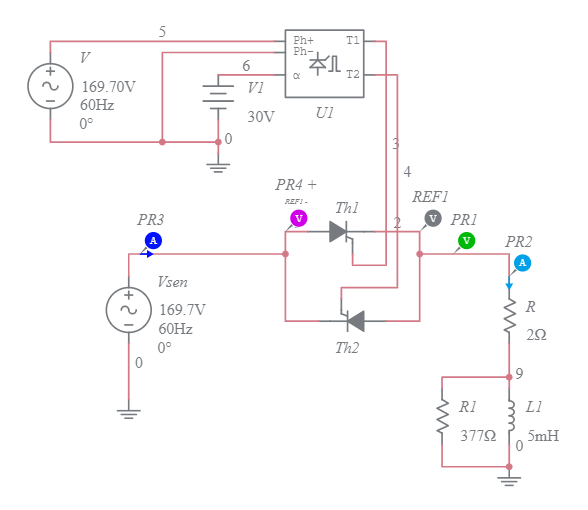 CONTROLADOR BIDERECCIONAL RL - Multisim Live