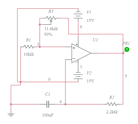 Square wave generator - Multisim Live