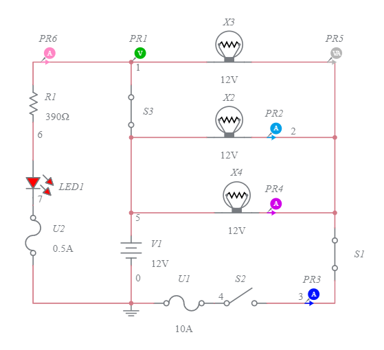 luces - Multisim Live