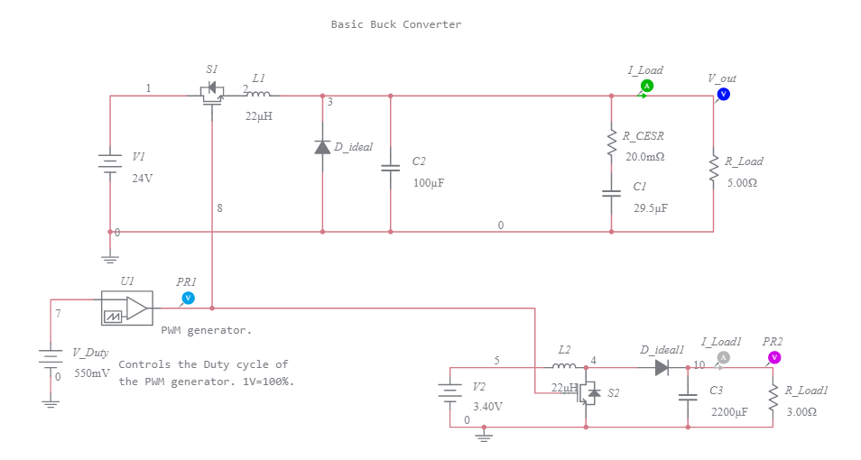 Simple Buck Converter - Multisim Live