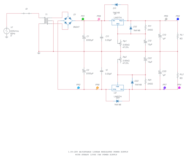 Variable AC-DC Power Supply - Multisim Live