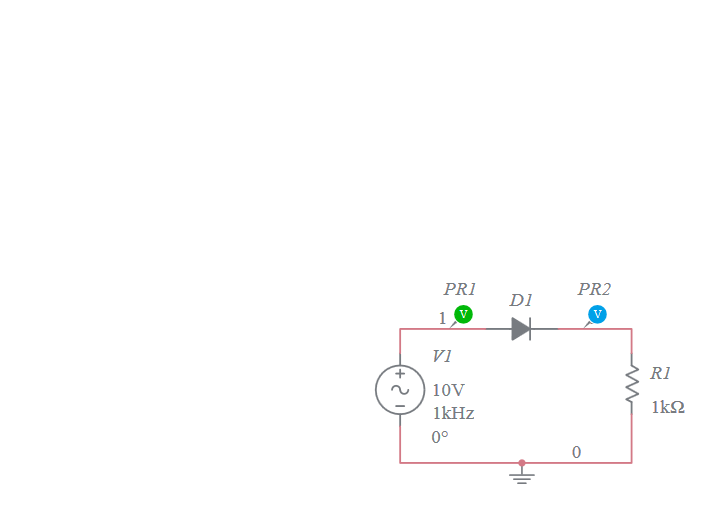 Negative Series Clipper Circuit Diagram Multisim Live 