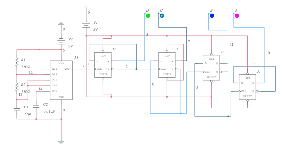 4 Bit Binary Counter Multisim Live 8277