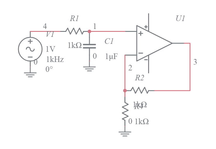 Copy Of First Order Butterworth Low Pass Filter Multisim Live 4767