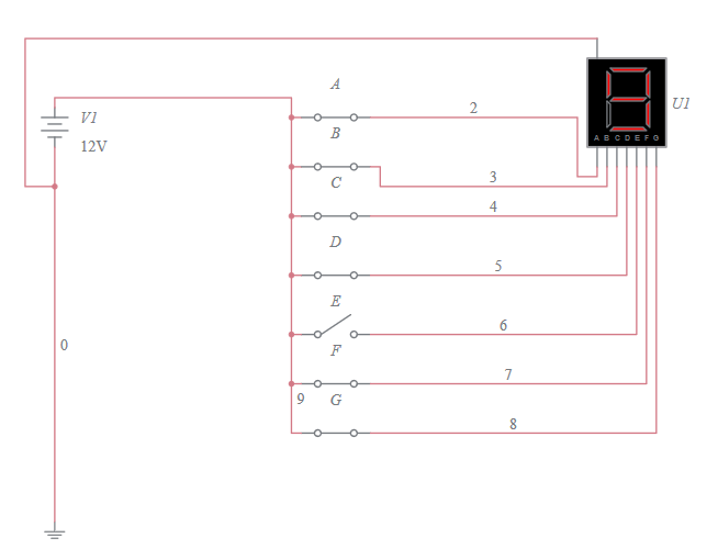 7 Segment Display - Multisim Live