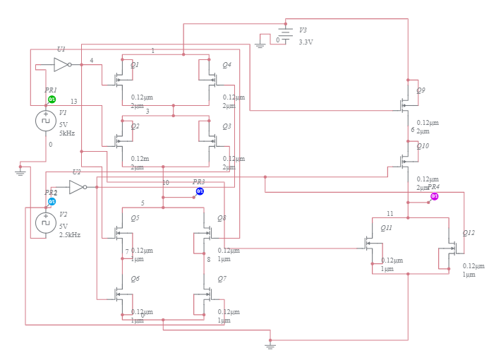 Cmos Half Adder Circuit Diagram