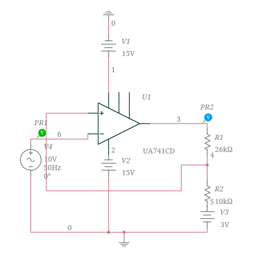 Op amp Bistable Mul 5081 - Multisim Live