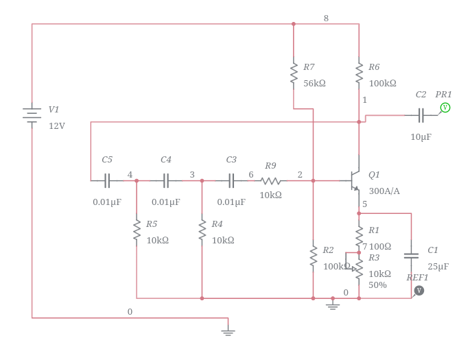 Rc Phase Shift Oscillator Multisim Live