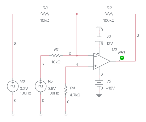 Differential Amplifier - Multisim Live