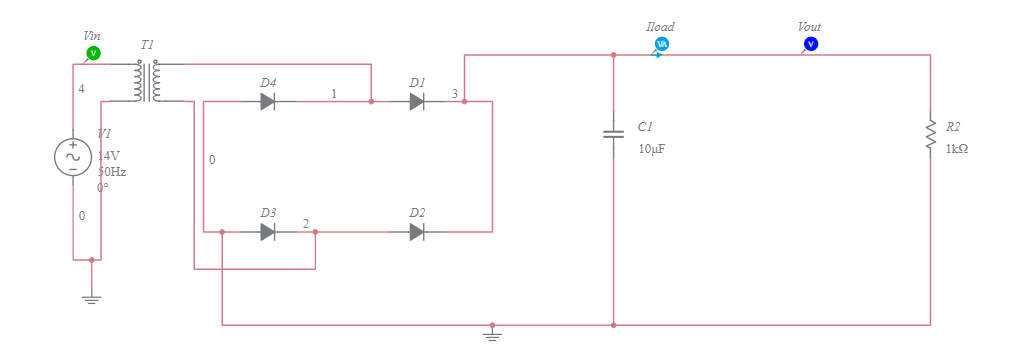 BRIDGE RECTIFIER DNF - Multisim Live