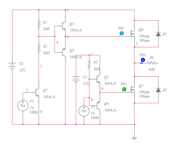 (G) Drive Circuits for a Totem Pole Connected p and n-channel MOSFET ...