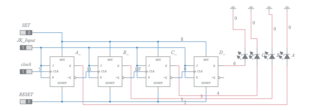 counters jk ff - Multisim Live