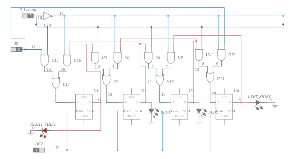 4 Bit Bi Directional Shift Register Multisim Live 0792