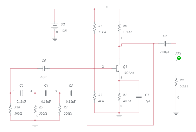 Rc Phase Shift Oscillator Multisim Live