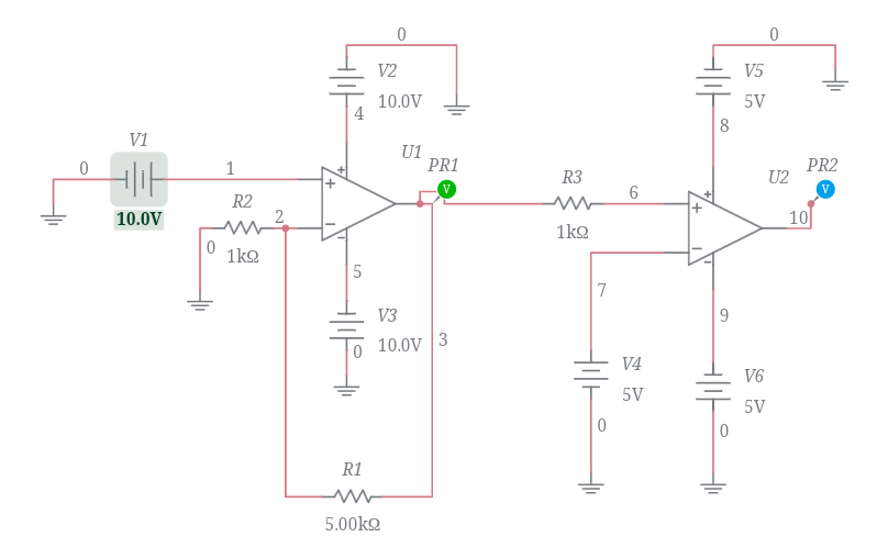 Op-Amp as a non-inverting amplifier مكبر العمليات كمكبر غير عاكس ...