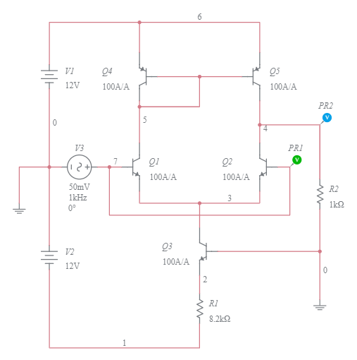 The Differential Amplifier and Common-Mode Signals - Multisim Live