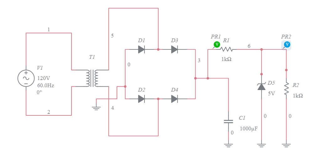 5-Volt Power Supply - Multisim Live