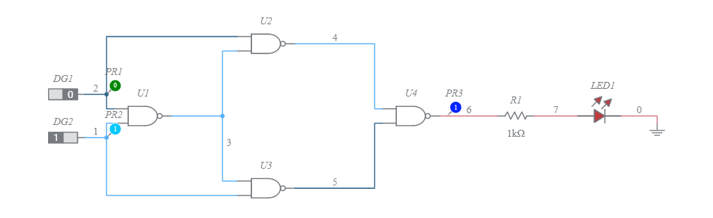 Exp 2 Xor Gate Using Nand Gate Multisim Live 6923