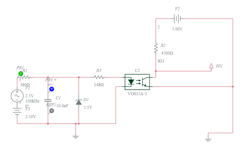 Optocoupler Circuit (2) - Multisim Live