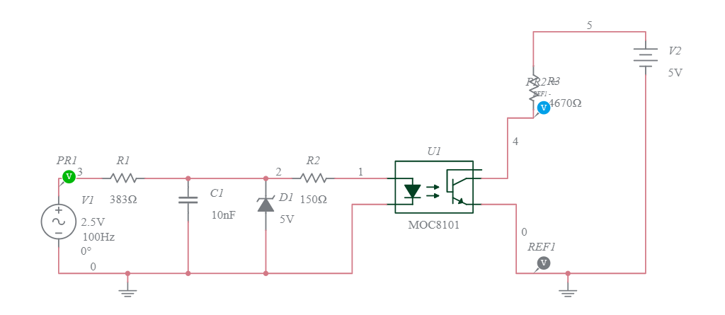 Optocoupler Circuit - Multisim Live