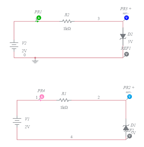 FORWARD AND REVERSE BIAS OF ZENER DIODE Multisim Live