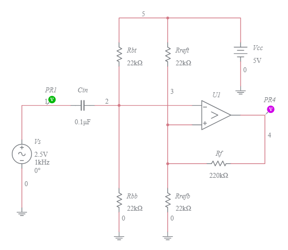 Comparator Inverting With Hysteresis Ac Coupled Sine To Square Wave Converter Multisim Live 9699