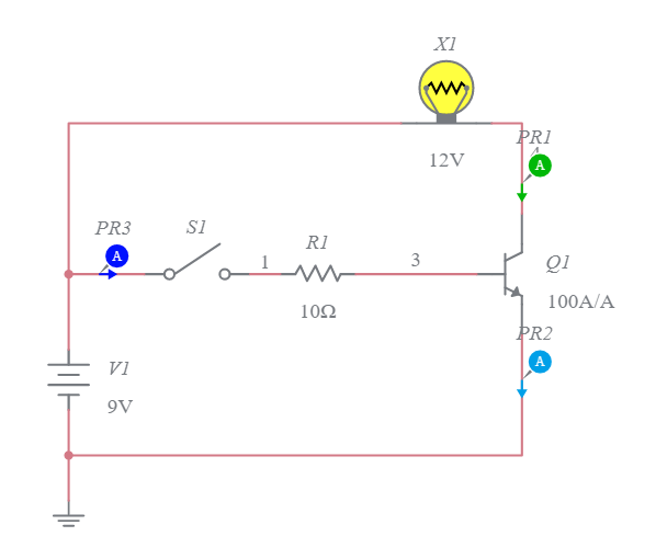 transistor NPN - Multisim Live