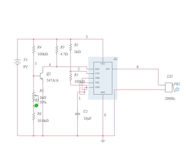 Copy of Fire Alarm Using 555 Timer (3) - Multisim Live