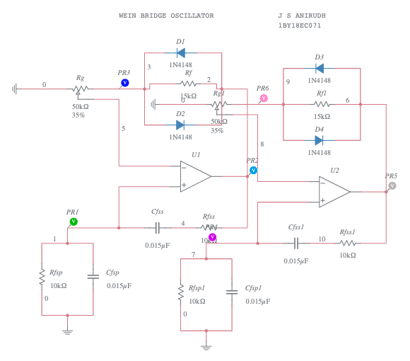 Wien Bridge Oscillator - Multisim Live