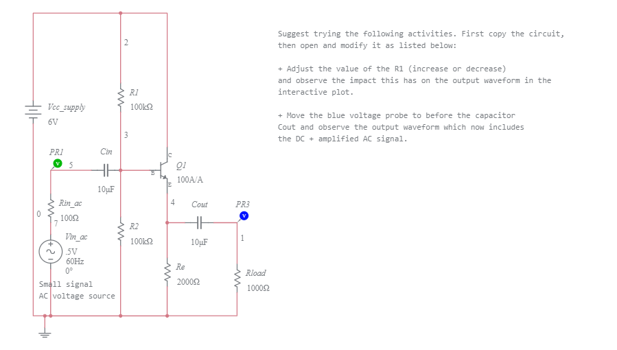 Trans07 Bjt Common Collector Cc Config Emitter Follower With Ac