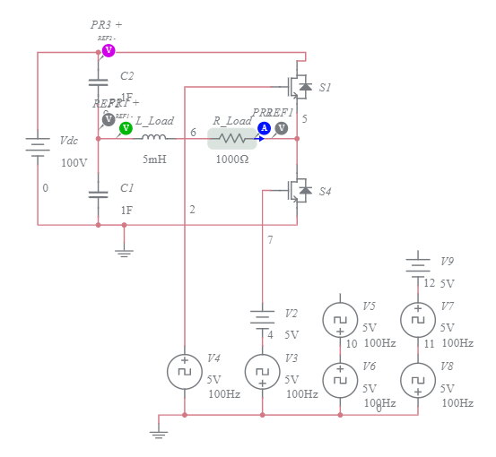 Full-Bridge DC-AC Inverter - Multisim Live