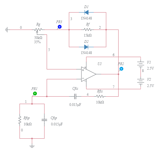 Wien Bridge Oscillator (Diode Limiter, Potentiometer Gain Adjust ...