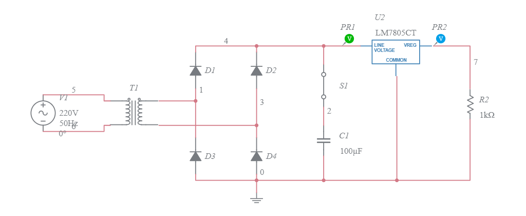 Práctica 2. Circuito 3.2 - Multisim Live