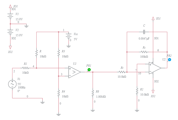 Integral Amplifier_ Square input_LF - Multisim Live