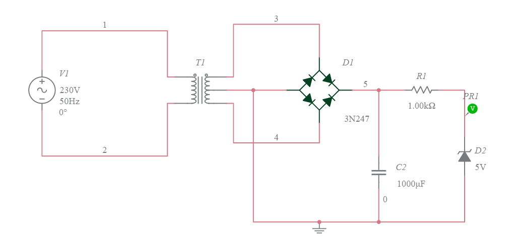 AC to DC converter - Multisim Live