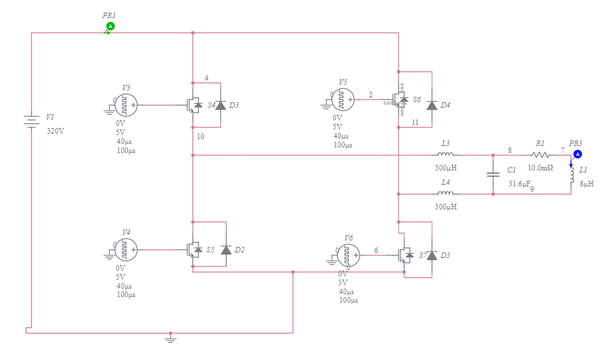 Half Bridge Converter - Multisim Live